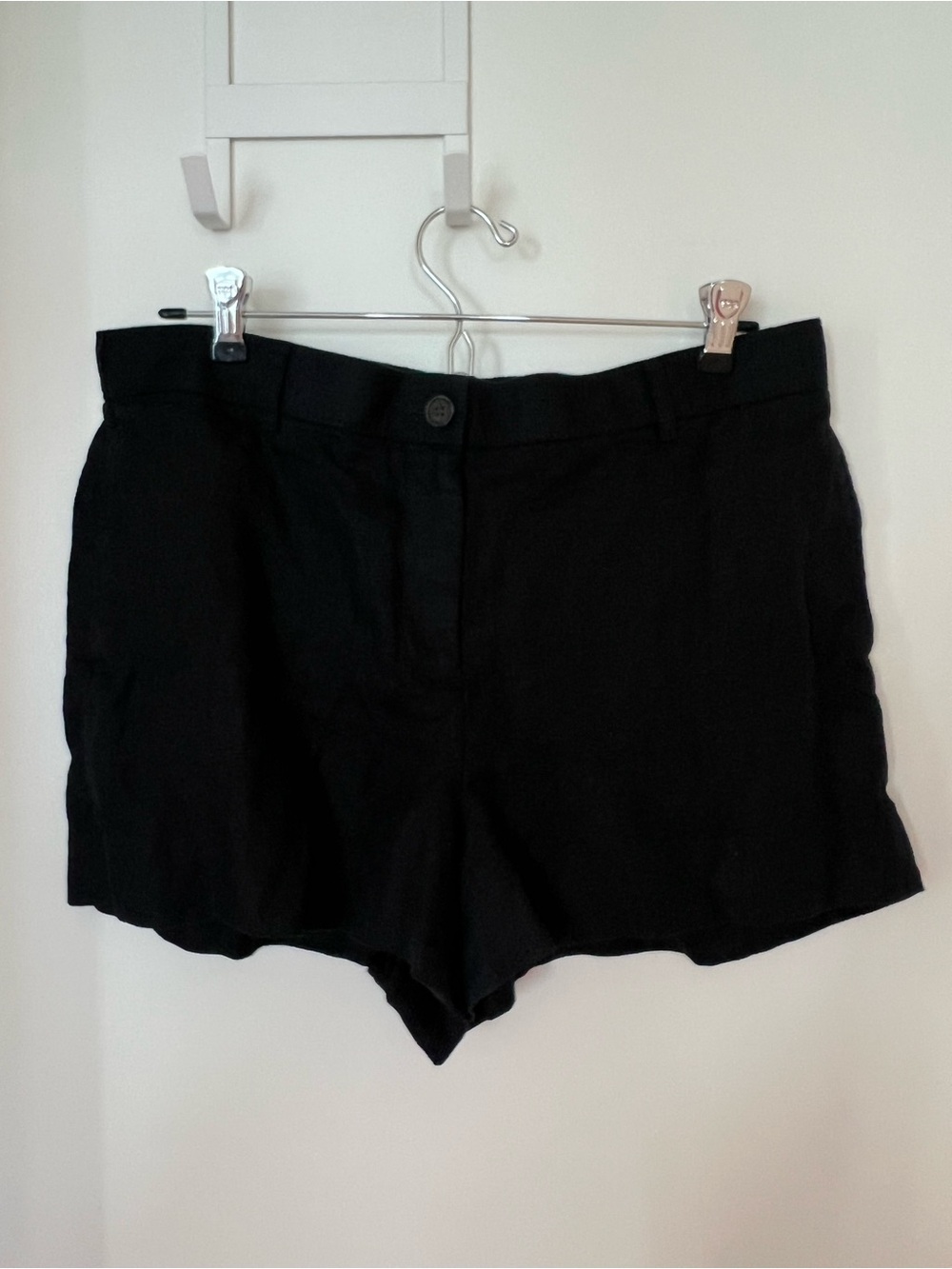 J. Crew 3" HARBOR SHORT SAFFRON LINEN Black - Picture 3 of 3